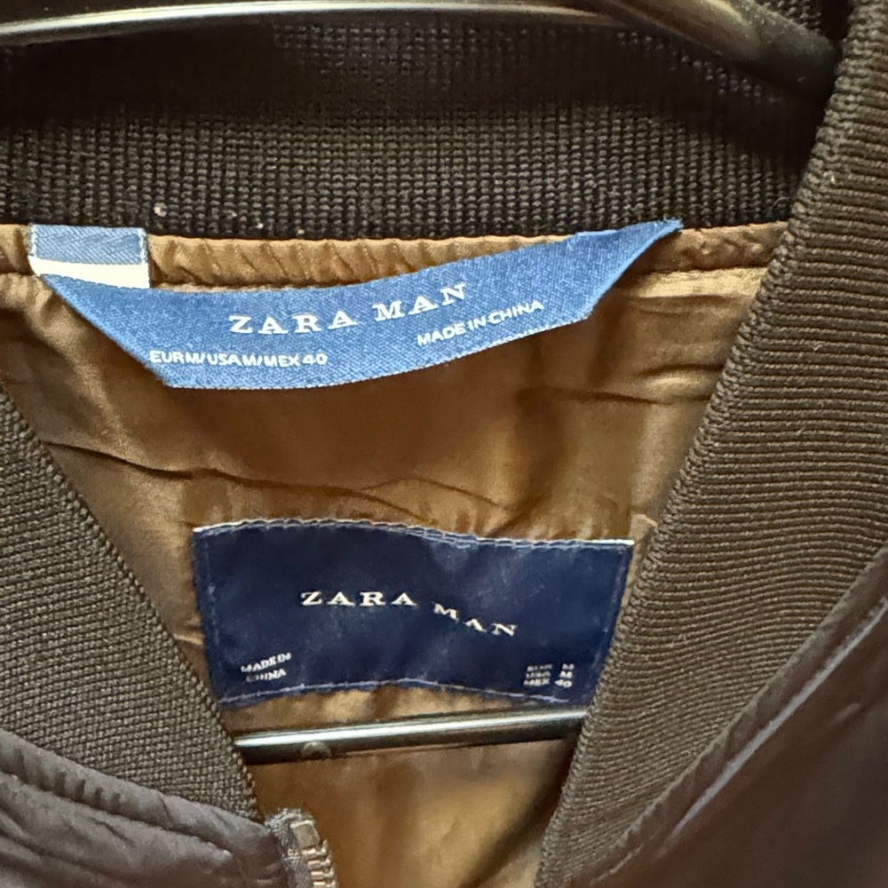 Zara Midnight Blue Bomber Jacket - Picture 3 of 4